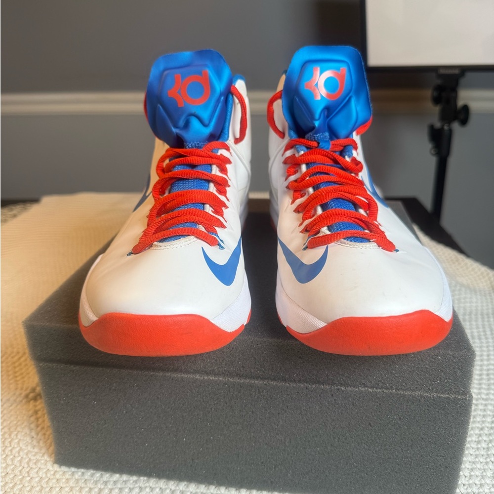 Nike Kids' Blue and Red High-Top Sneakers